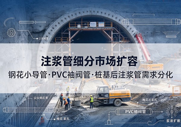 含山注浆管细分市场扩容，隧道钢花小导管、PVC 袖阀管、桩基后注浆管需求分化